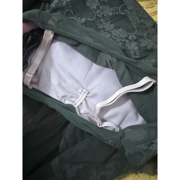 Girls Weissman I Choose you Ballet Dance Costume Olive Green Lace Large Child LC - Picture 6 of 9